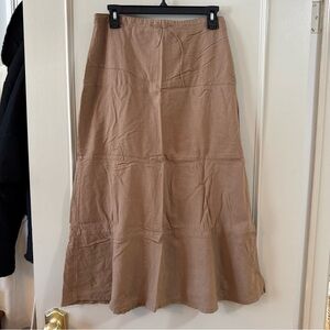 dressbarn Tan Maxi Skirt